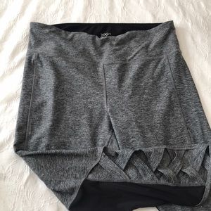 Cute leggings with sheer and cross detail